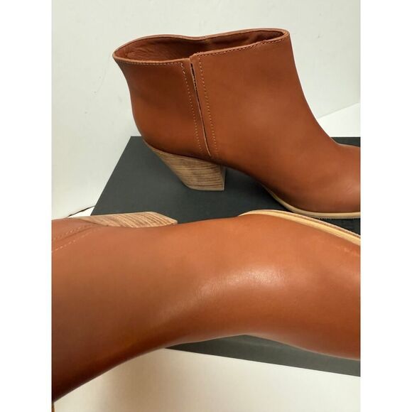 NEW! Rachel Comey Mars Leather Ankle Boots in Whiskey NWT Sz. 9.5 - Picture 6 of 10